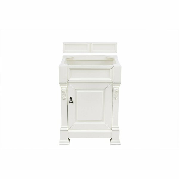 James Martin Vanities Brookfield 26in Single Vanity Cabinet, Bright White 147-V26-BW